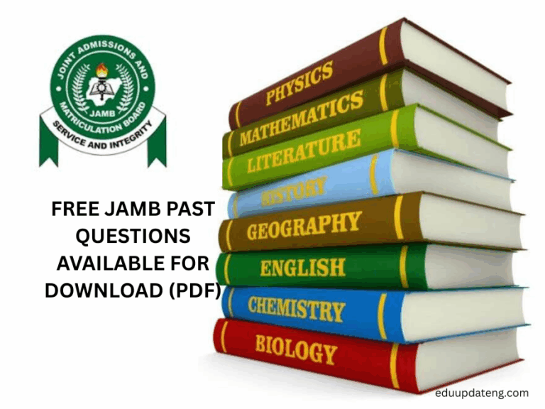 Free JAMB Past Questions Available for Download (PDF) – All Subjects