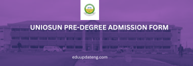 UNIOSUN Pre-Degree Admission Form